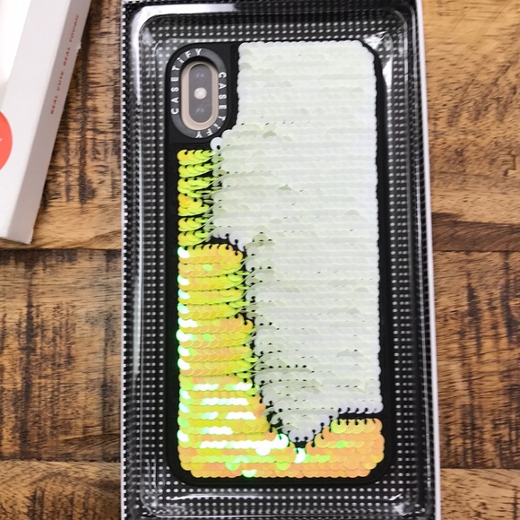 FINAL MARKDOWN Casetify Neon Sequin iPhone XS Max Phone Case New - Picture 7 of 7
